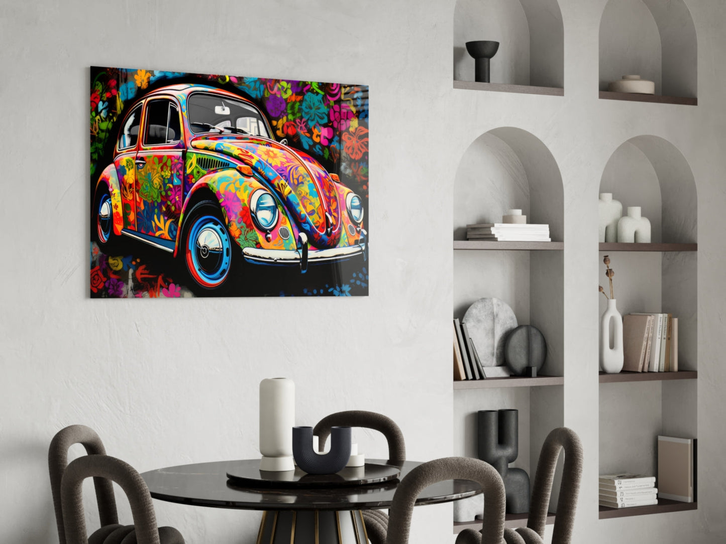 Flowering VW Glass Wall Art || Designer Collection-4