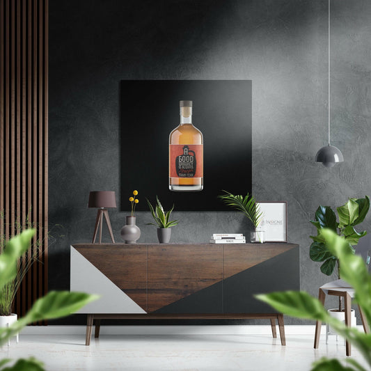 Whiskey Brushed Aluminium Dibond Wall Art-0