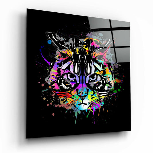 Cat Art Glass Wall Art-0