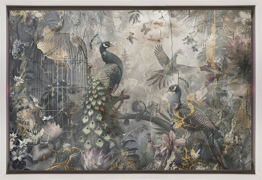 Bird Birds Animal Vintage Art Illustration Wallart 17-1